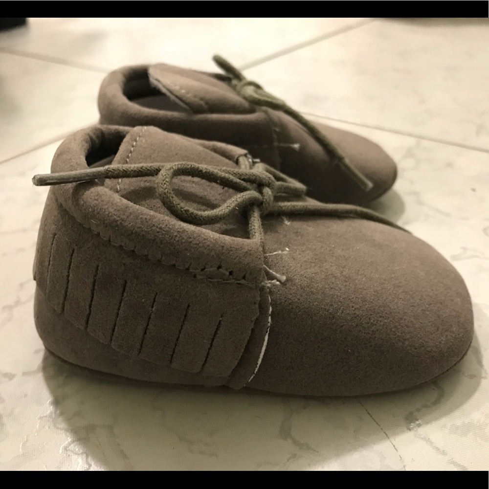 Adorable Suede Fringe Moccasins